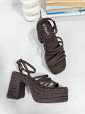 SANDALIAS PLATAFORMA TRENZADA