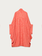 Cárdigan kimono naranja de jacquard