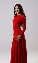 Vestido Maxi Amara Rojo