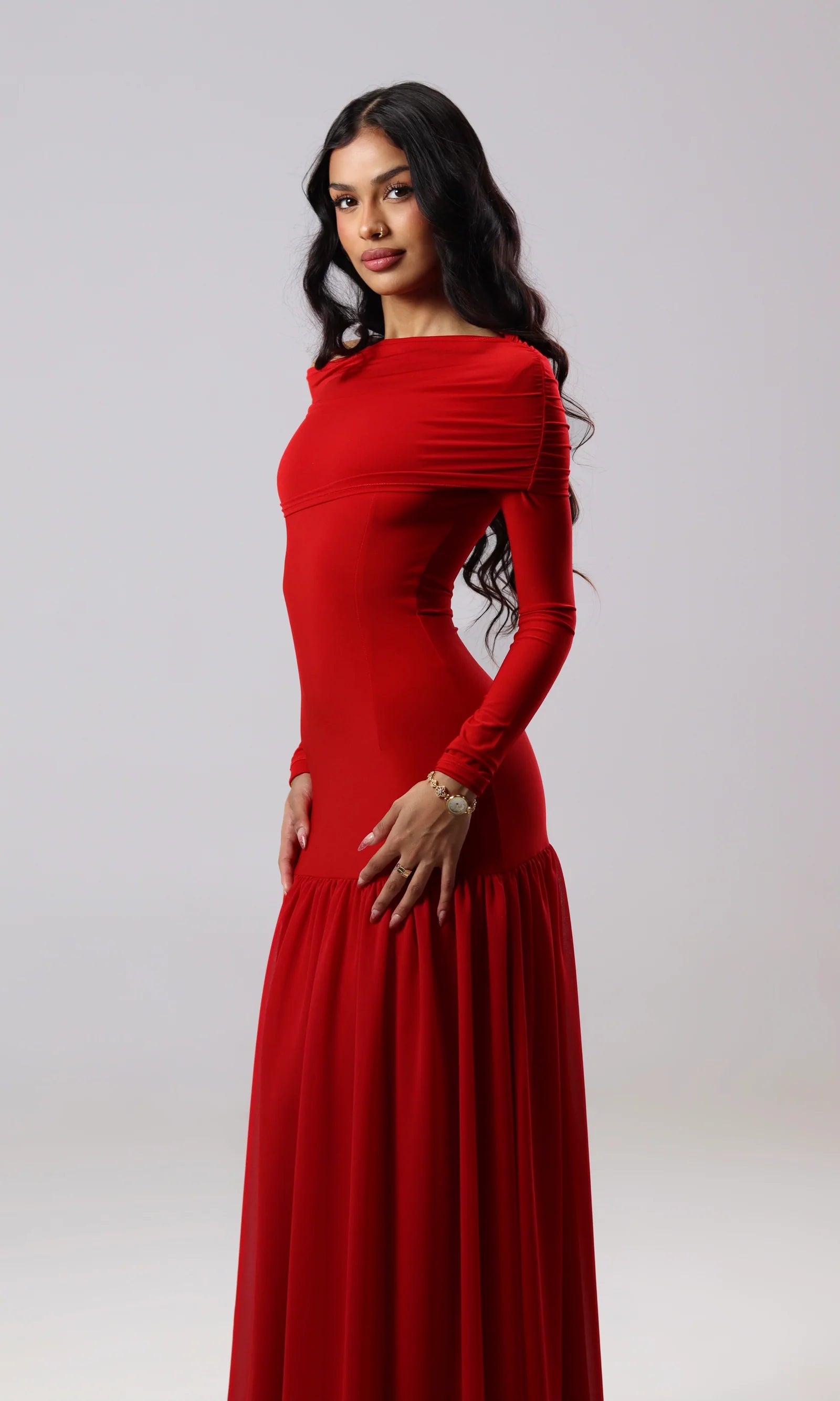 Vestido Maxi Amara Rojo