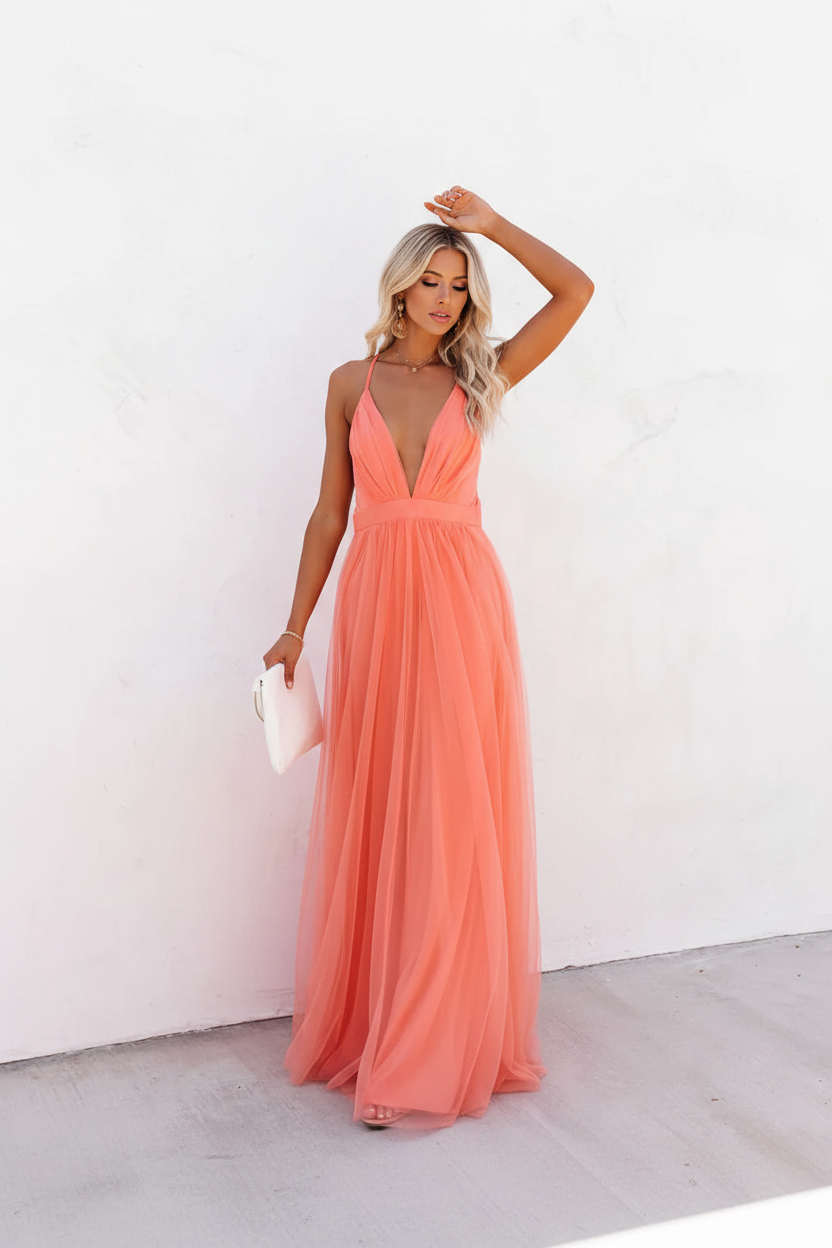 VESTIDO ALLEGRA CORAL SUAVE