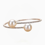 Brazalete de perlas diamante