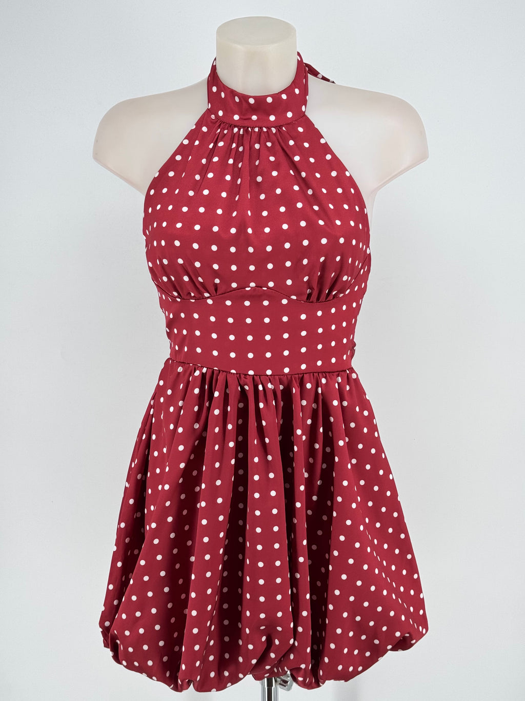 VESTIDO LUNA BURDEOS