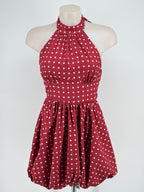 BURGUNDY LUNA DRESS