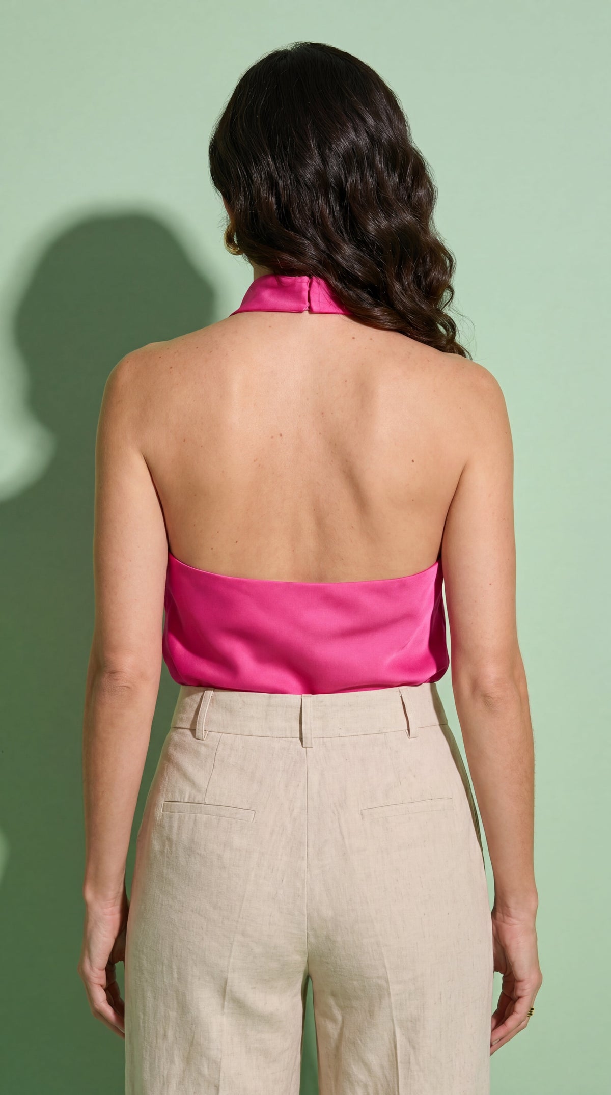 Top Satinado Halter