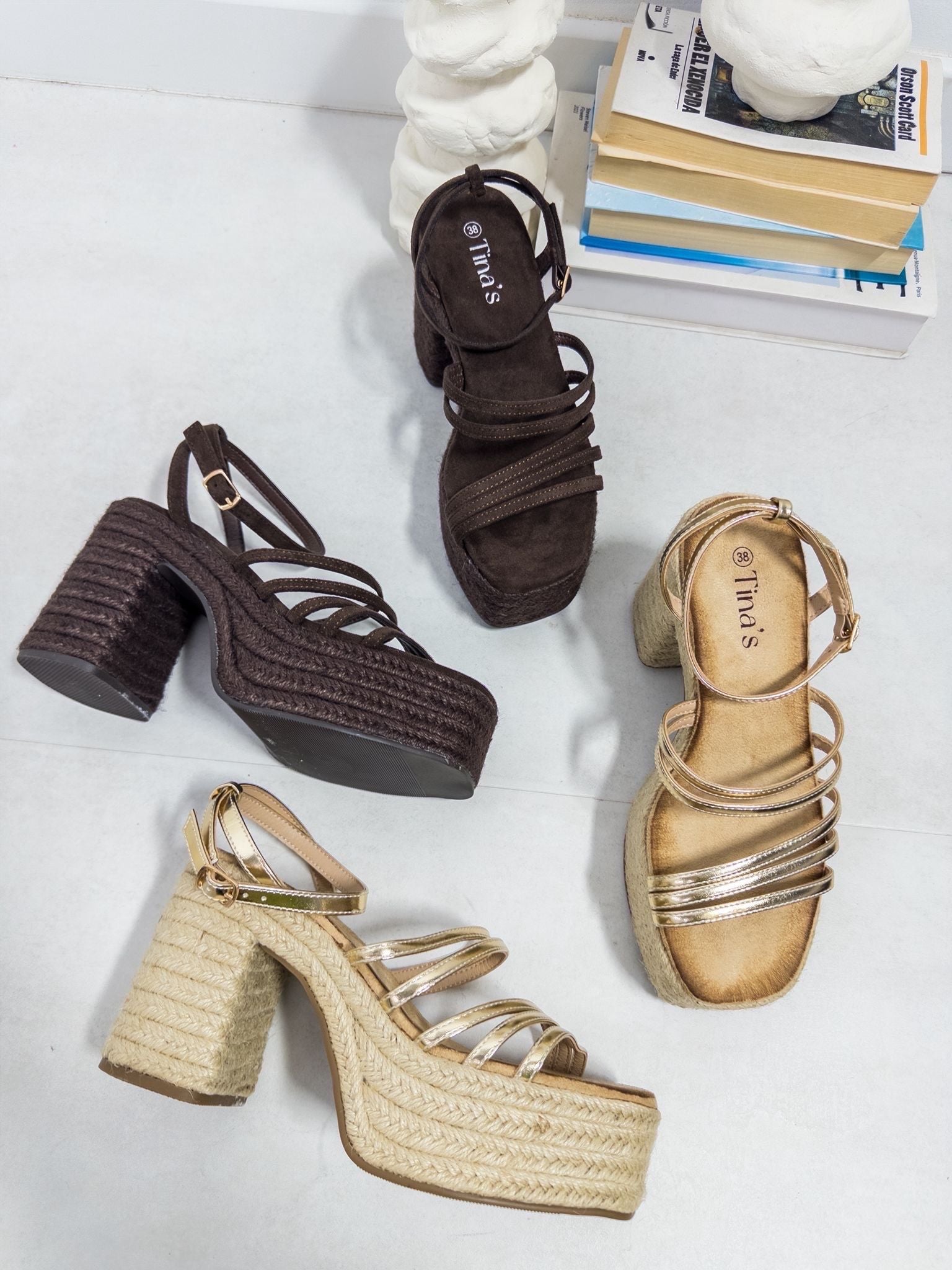 SANDALIAS PLATAFORMA TRENZADA