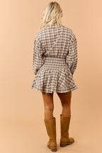 Vestido Lena mini de cuadros