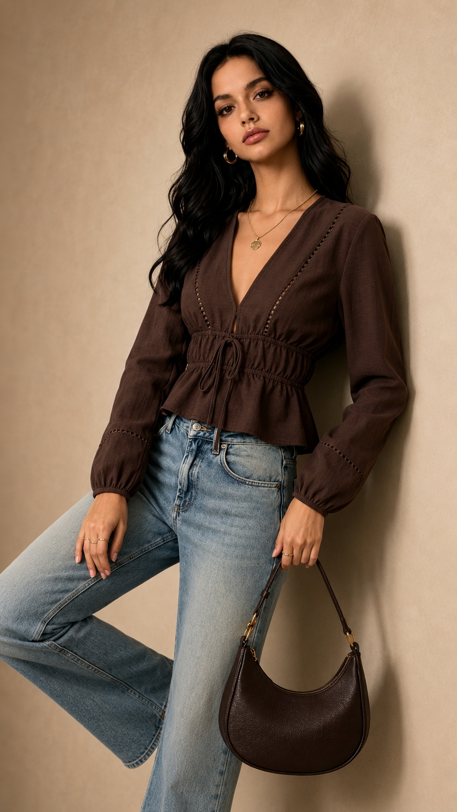 Blusa Mireya brown