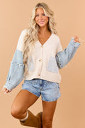 Chaqueta Denim de punto