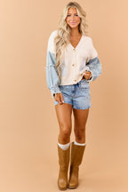 Chaqueta Denim de punto