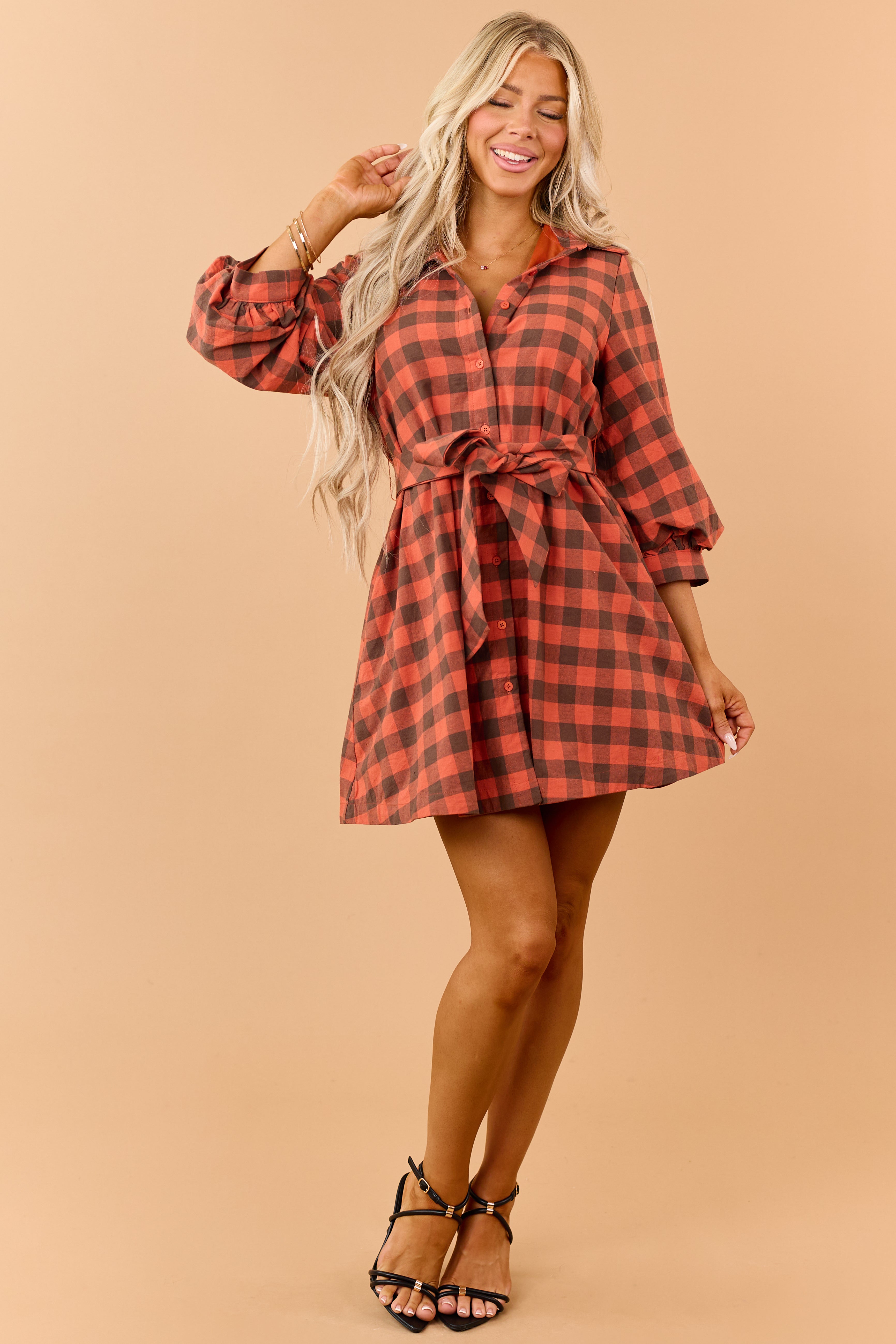Vestido Pamela Mini de Cuadros