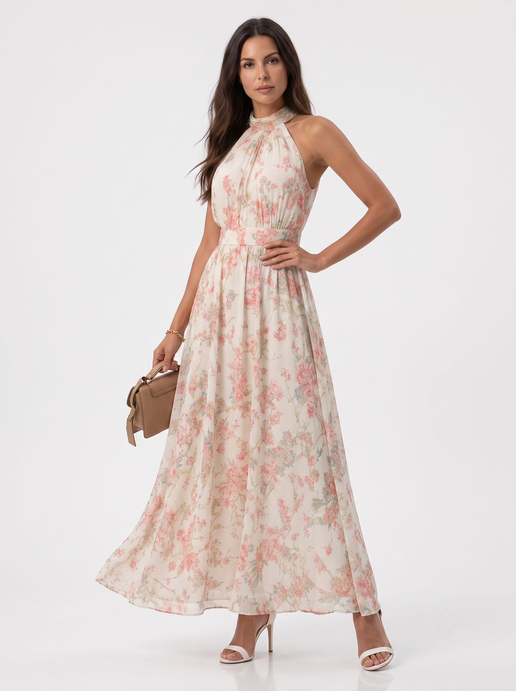 Mariluz | Vestido largo floral