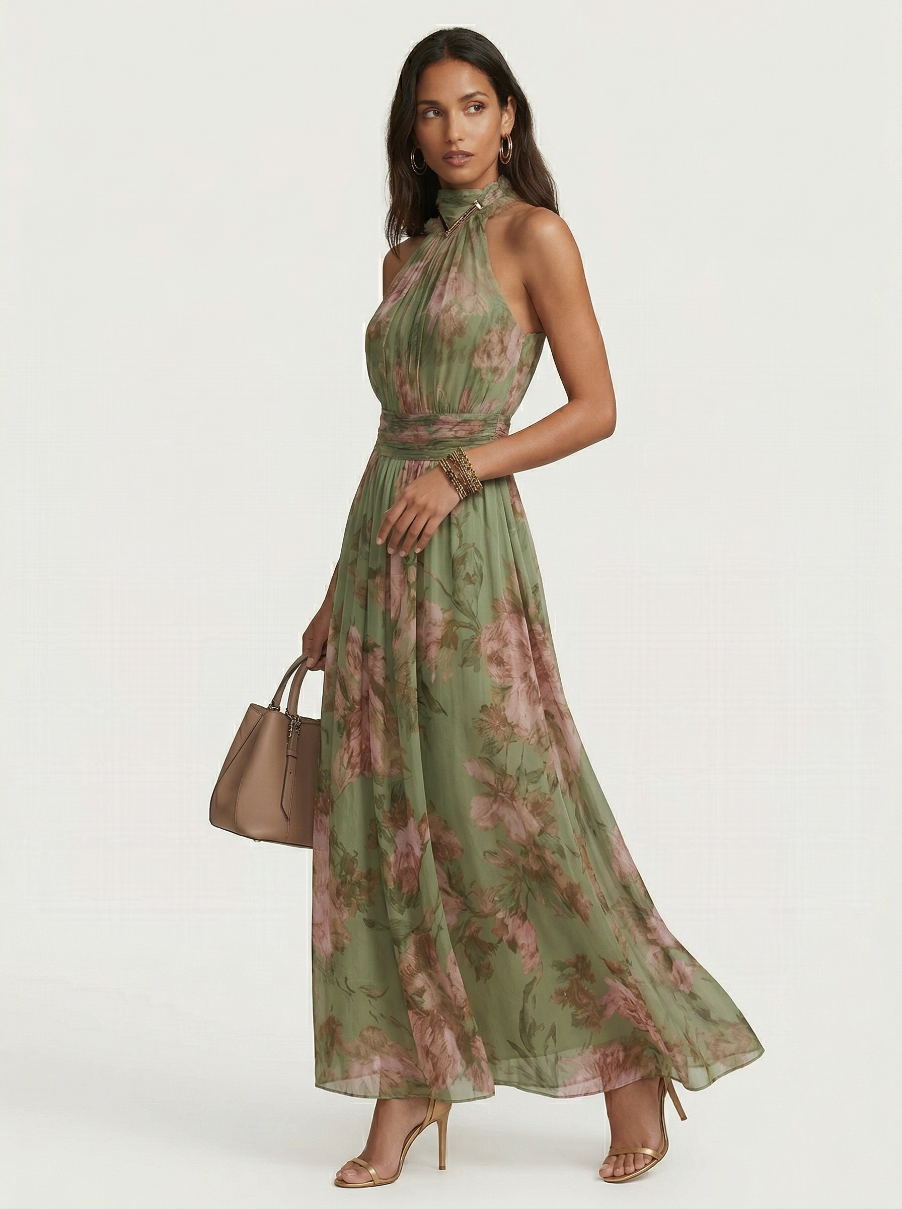 Olivia | Vestido comprido floral