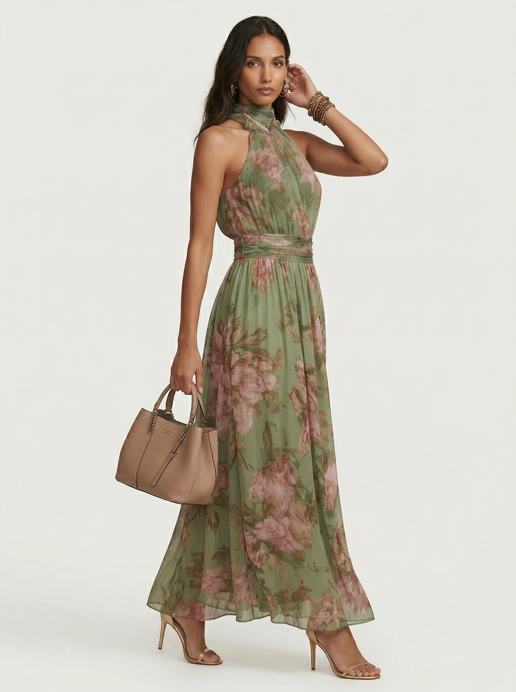 Olivia | Vestido comprido floral