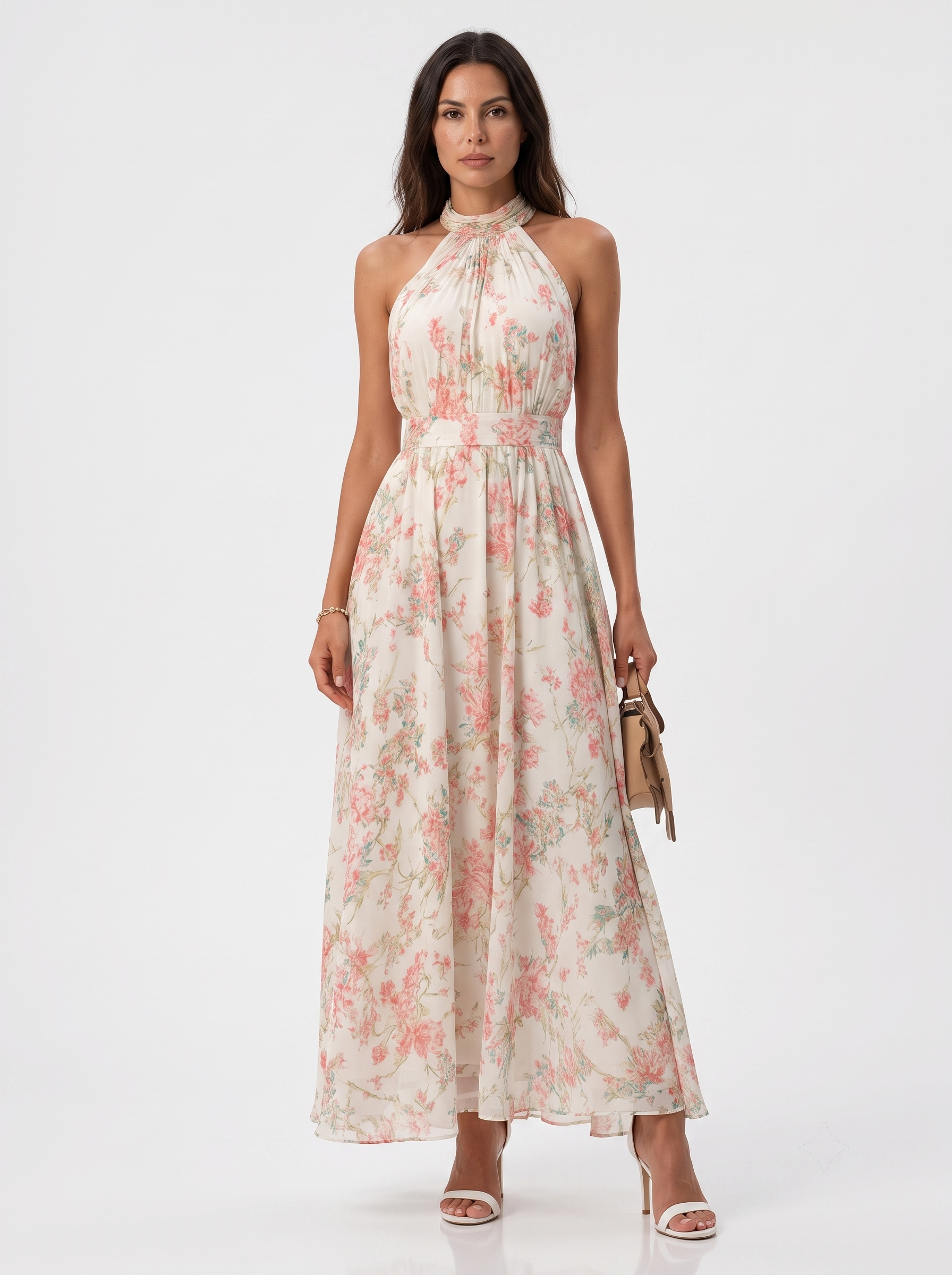 Mariluz | Vestido largo floral