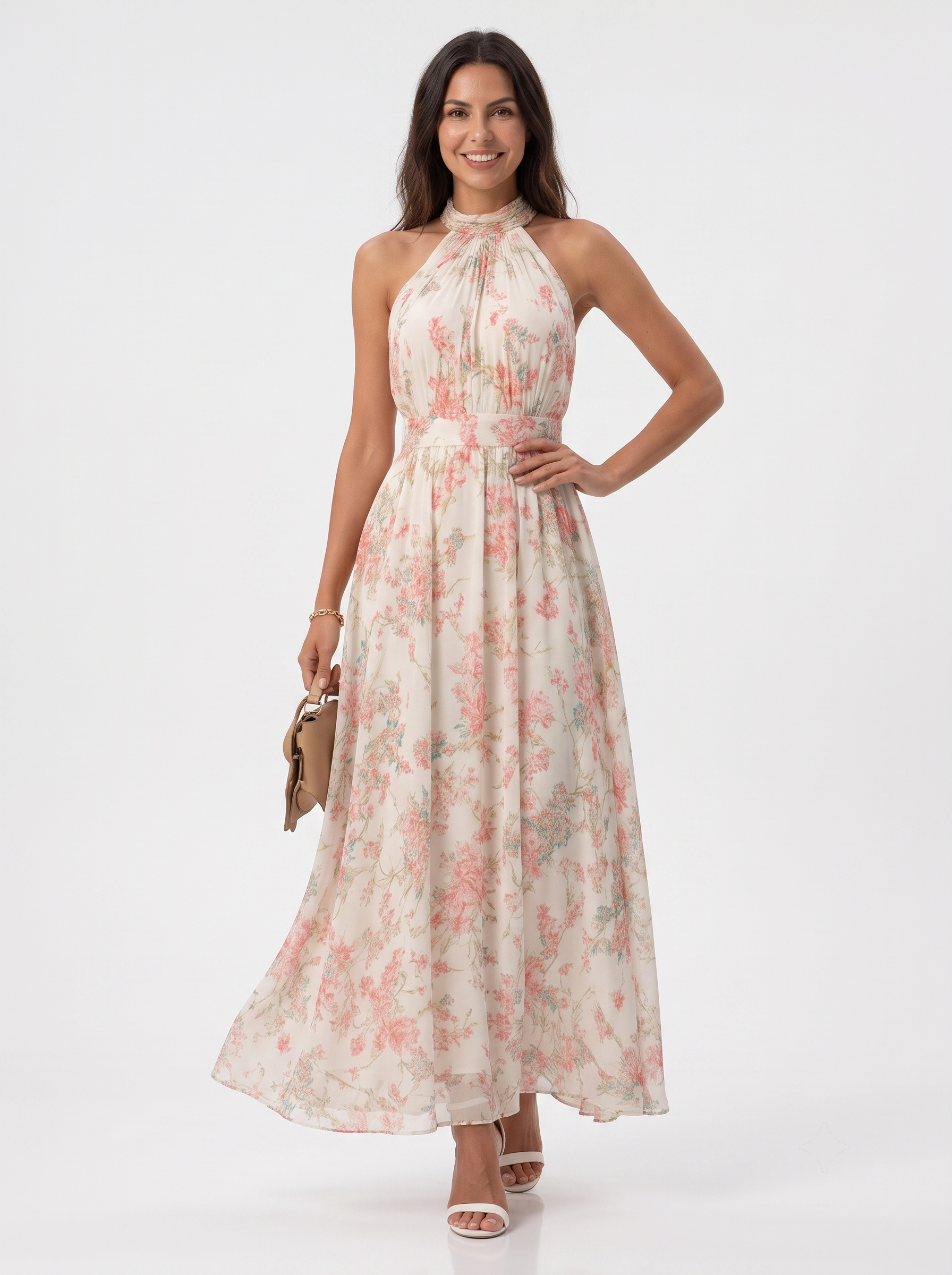 Mariluz | Vestido largo floral