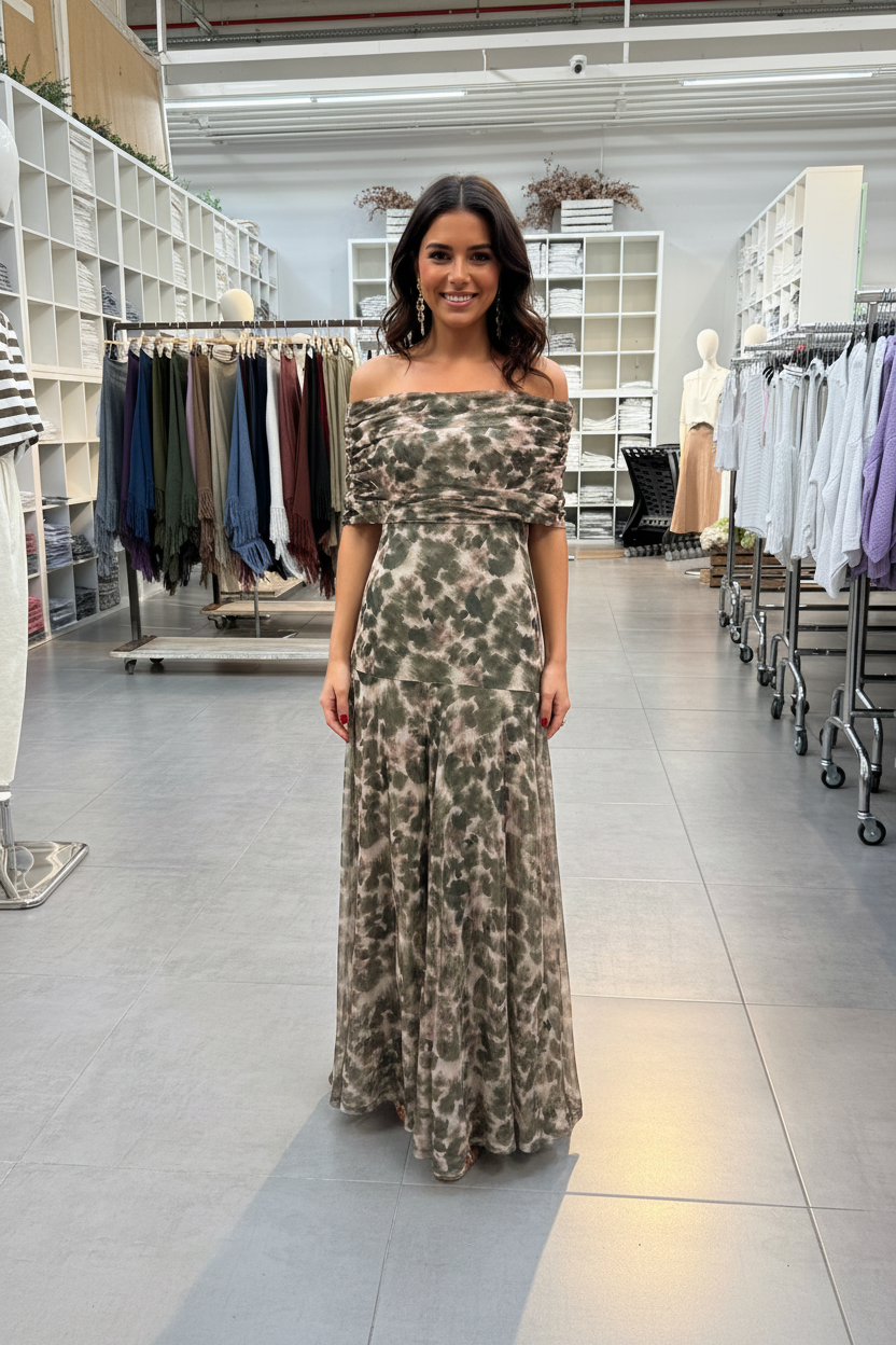 VESTIDO MILITAR DE TUL