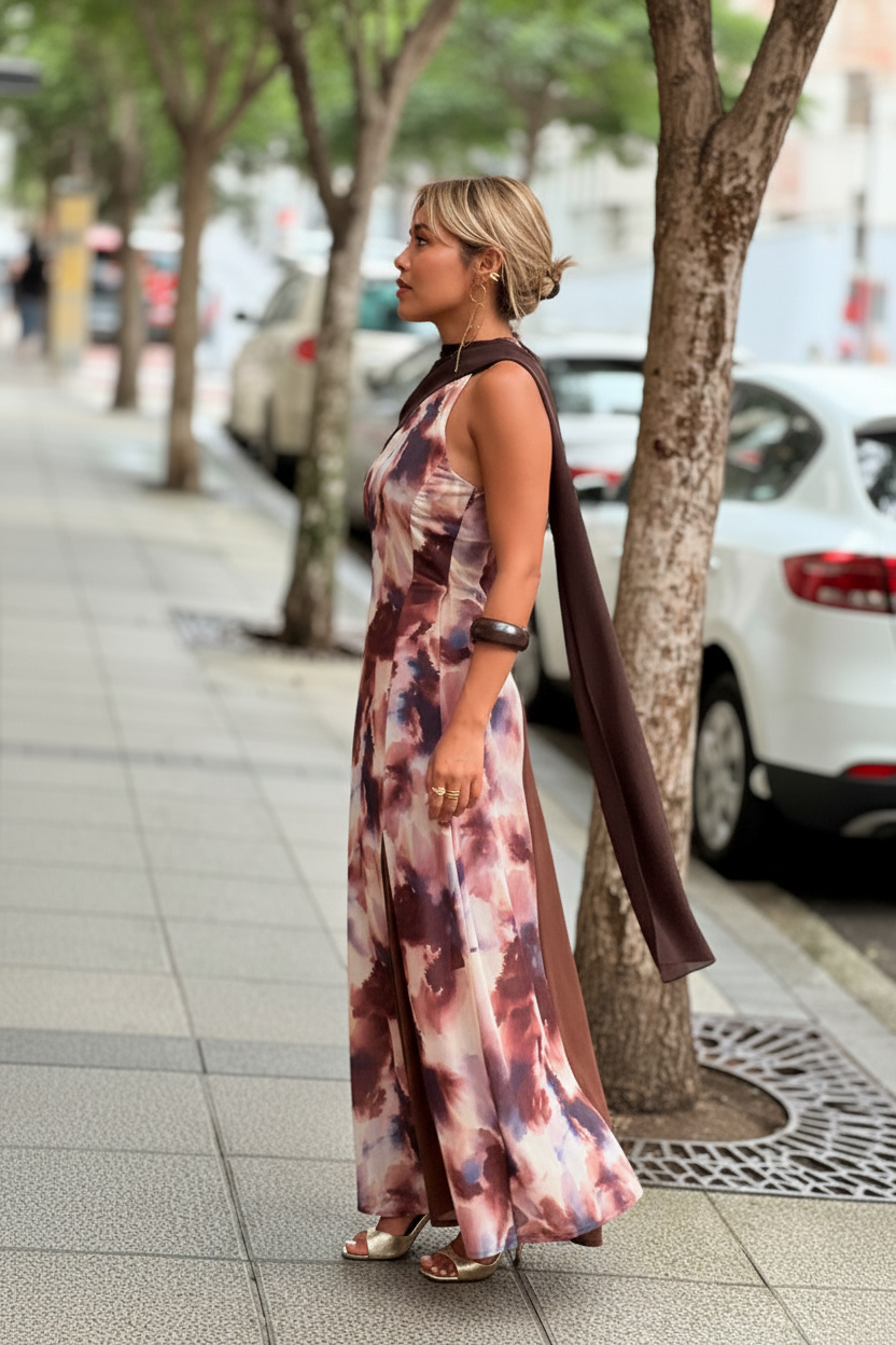 VESTIDO JULIETA CHOCOLATE
