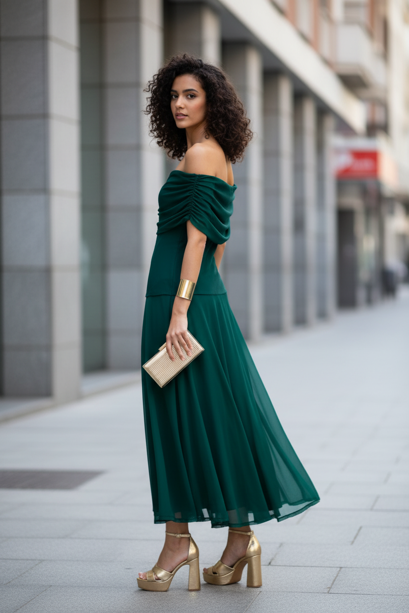 VESTIDO NOUR DE TUL
