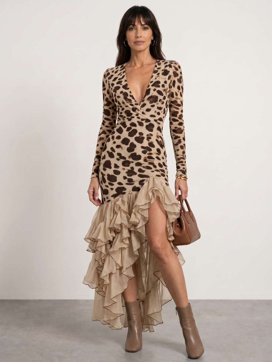 Vestido animal print