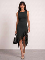 Vestido Valentina Volante Asimétrico