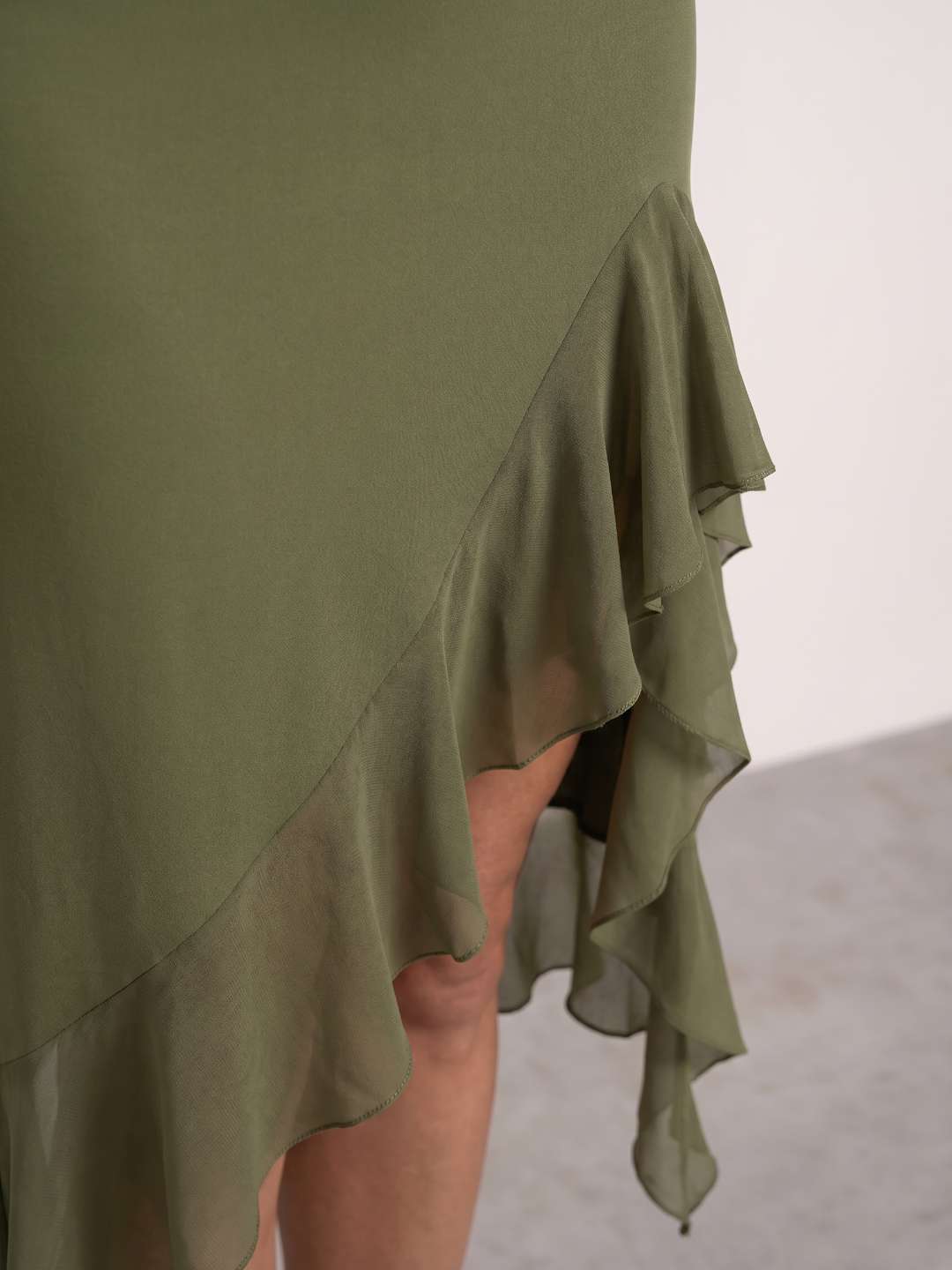 Vestido Valentina Volante Asimétrico