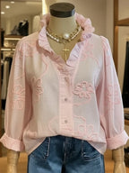 Blusa Bordado Floral Volante "Bloom"