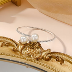 Brazalete de perlas diamante
