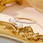 Brazalete de perlas diamante