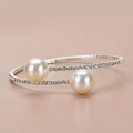 Brazalete de perlas diamante