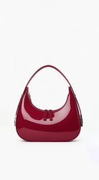 Boho bolso Burdeos brillo