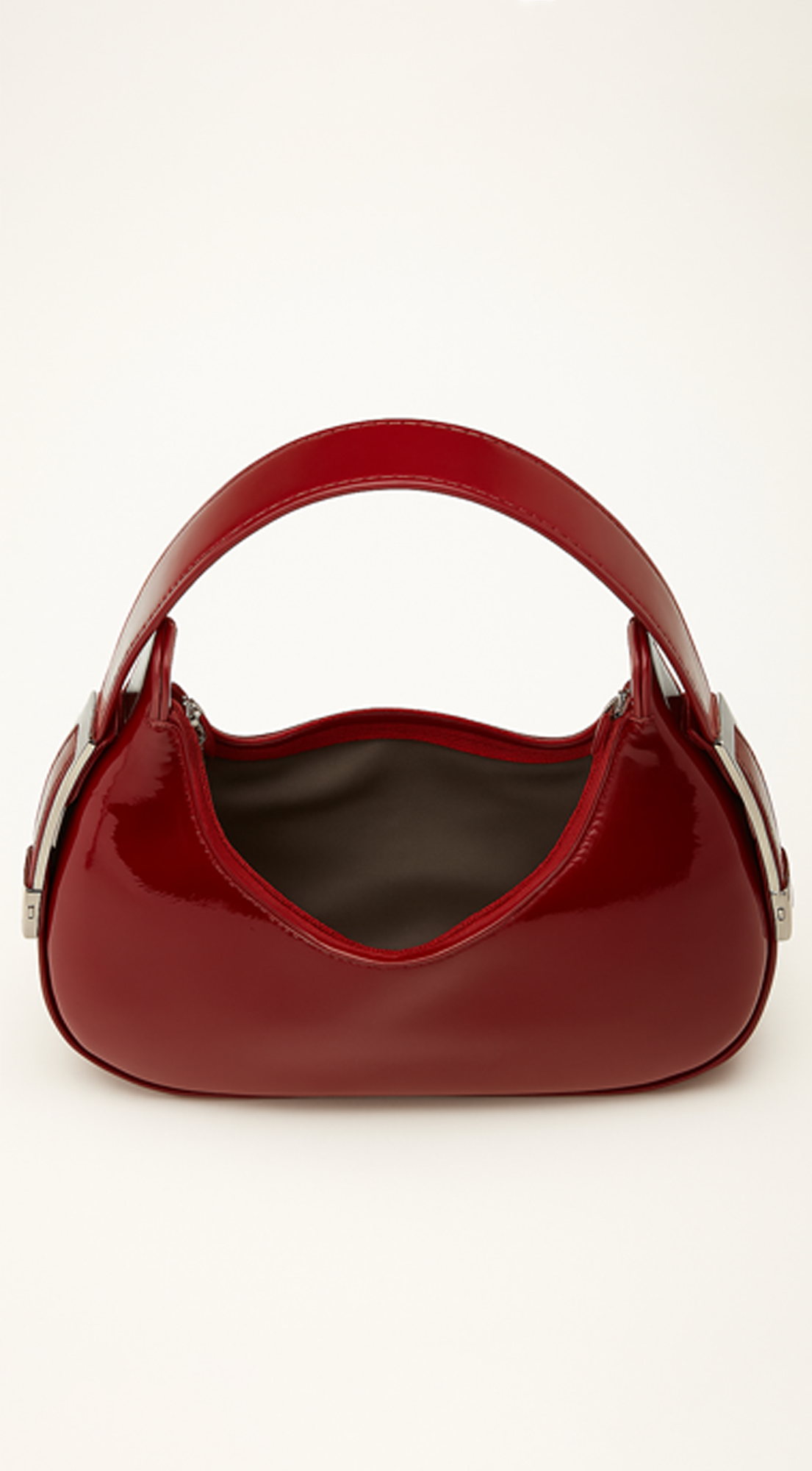 Boho bolso Burdeos brillo