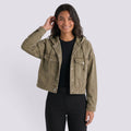 Chaqueta Vaquera con Capucha