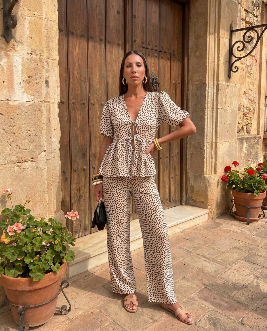 Leonor Chic | Conjunto Informal Elegante de Dos Piezas