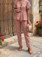 Leonor Chic | Conjunto Informal Elegante de Dos Piezas
