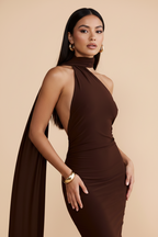 VESTIDO CONSTANTINA MARRÓN