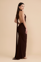VESTIDO CONSTANTINA MARRÓN