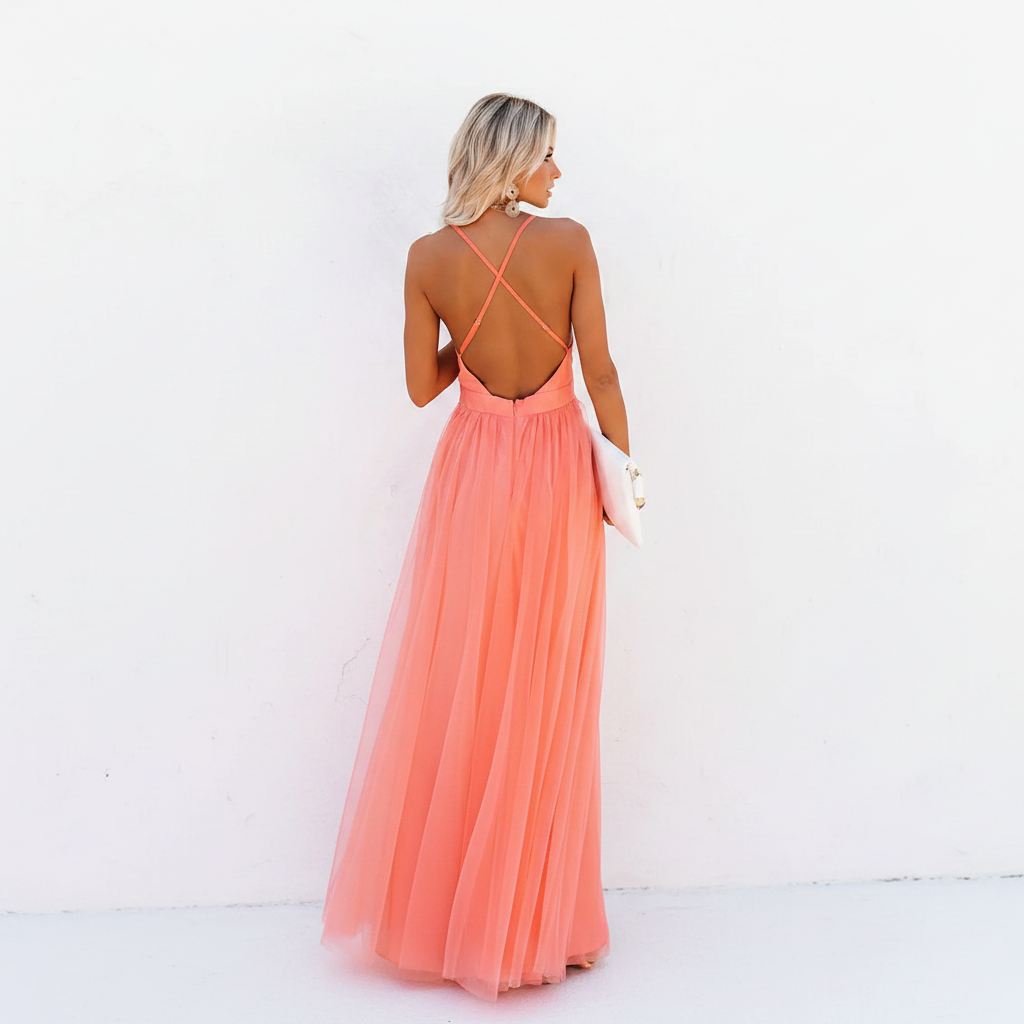 VESTIDO ALLEGRA CORAL SUAVE