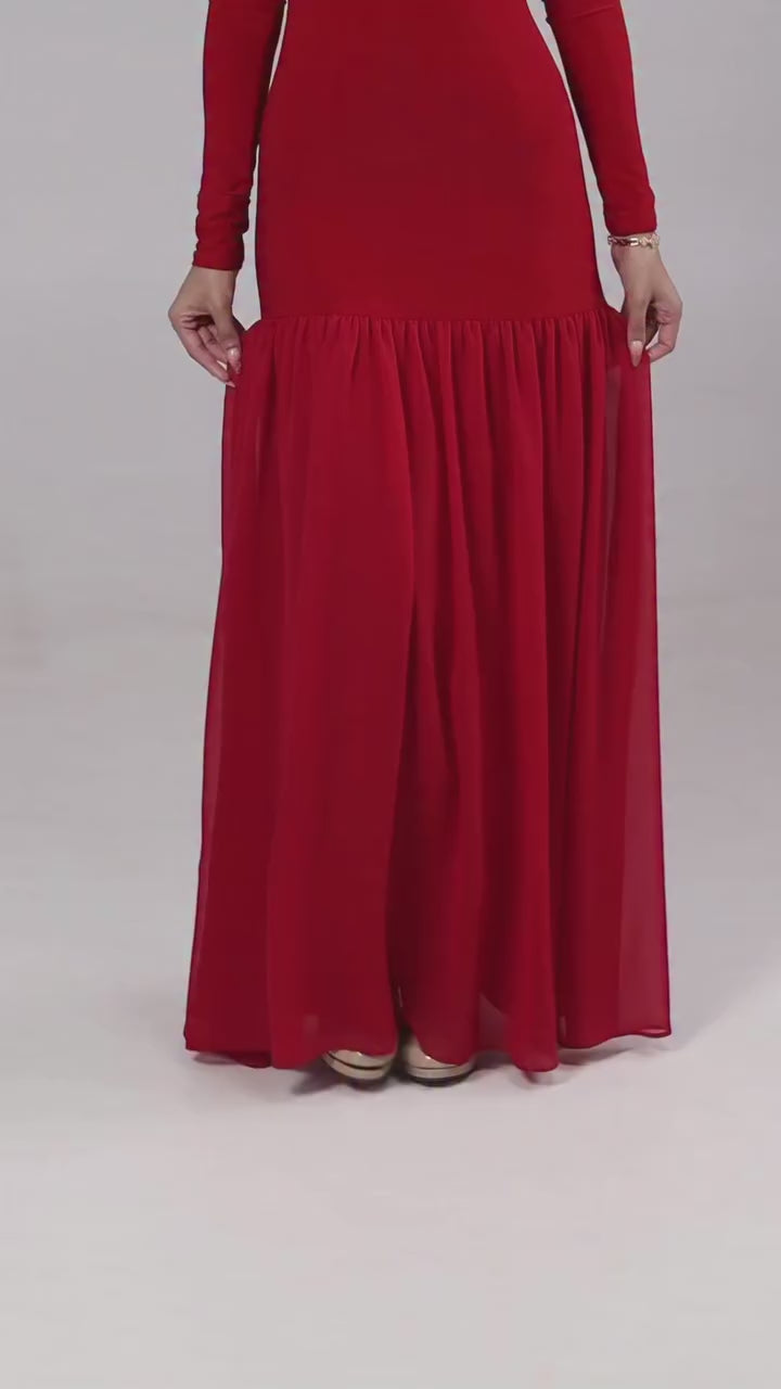 Vestido Maxi Amara Rojo