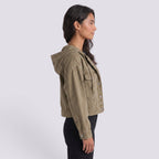 Chaqueta Vaquera con Capucha