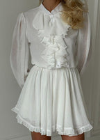 Vestido mini Bety con volantes