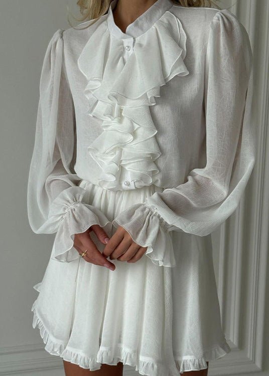 Vestido mini Bety con volantes