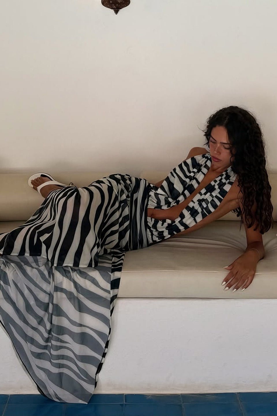 Vestido Largo Isara Cebra
