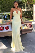 Georgina vestido maxi sirena halter